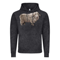 Vintage Black rambouillet sheep Vintage Hoodie - LillyAllenDesigns