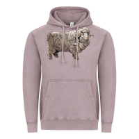 Vintage Zinc rambouillet sheep Vintage Hoodie - LillyAllenDesigns