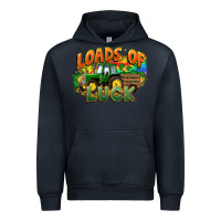 Navy Loads of luck with tractor St. Patricks Day Urban Hoodie - FaDigitalArtStudio