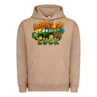 Pigment Burro Loads of luck with tractor St. Patricks Day Urban Hoodie - FaDigitalArtStudio