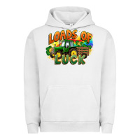 Pigment Lunar Rock Loads of luck with tractor St. Patricks Day Urban Hoodie - FaDigitalArtStudio