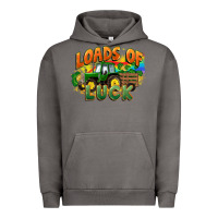 Pigment Tornado Loads of luck with tractor St. Patricks Day Urban Hoodie - FaDigitalArtStudio