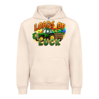 Sandshell Loads of luck with tractor St. Patricks Day Urban Hoodie - FaDigitalArtStudio