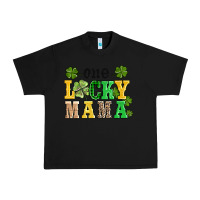 Black one lucky mama Urban Heavy Tee - AdoDesignShop