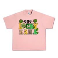 Salmon one lucky mama Urban Heavy Tee - AdoDesignShop