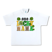 White one lucky mama Urban Heavy Tee - AdoDesignShop