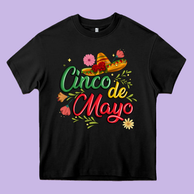 Cinco De Mayo Heavy Core Tee Designed By Jahusdesignshop