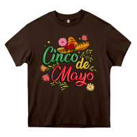 Chocolate Brown cinco de mayo Heavy Core Tee - JahusDesignShop