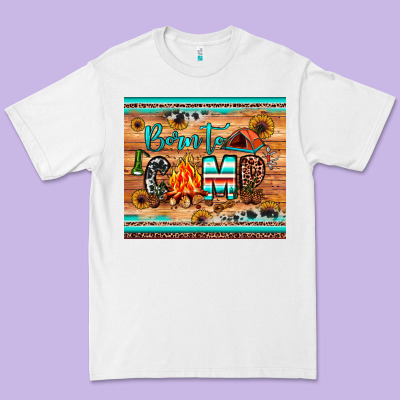 Born To Camp Premium Tee Designed By Jahusdesignshop