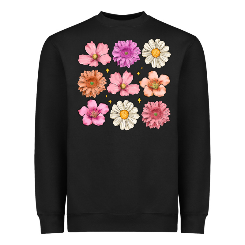 Flowers Heavyweight Sweatshirt by MaliasSmallBusiness | Teevron