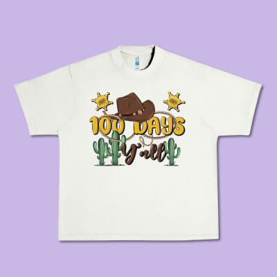 100 Days Y'all Urban Heavy Tee Designed By Maliassmallbusiness
