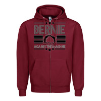Burgundy Bernie Against The Machine Zipper Hoodie - Bettercallsaul