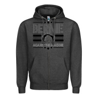 Charcoal Heather Bernie Against The Machine Zipper Hoodie - Bettercallsaul