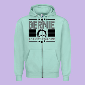 Bernie Against The Machine Zipper Hoodie Designed By Bettercallsaul