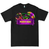 Black mardi grass umbrella with truck Premium Tee - AdoDesignShop