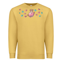 Antique Gold butterflies and mom Premium Sweatshirt - TumblerDesignByShophia