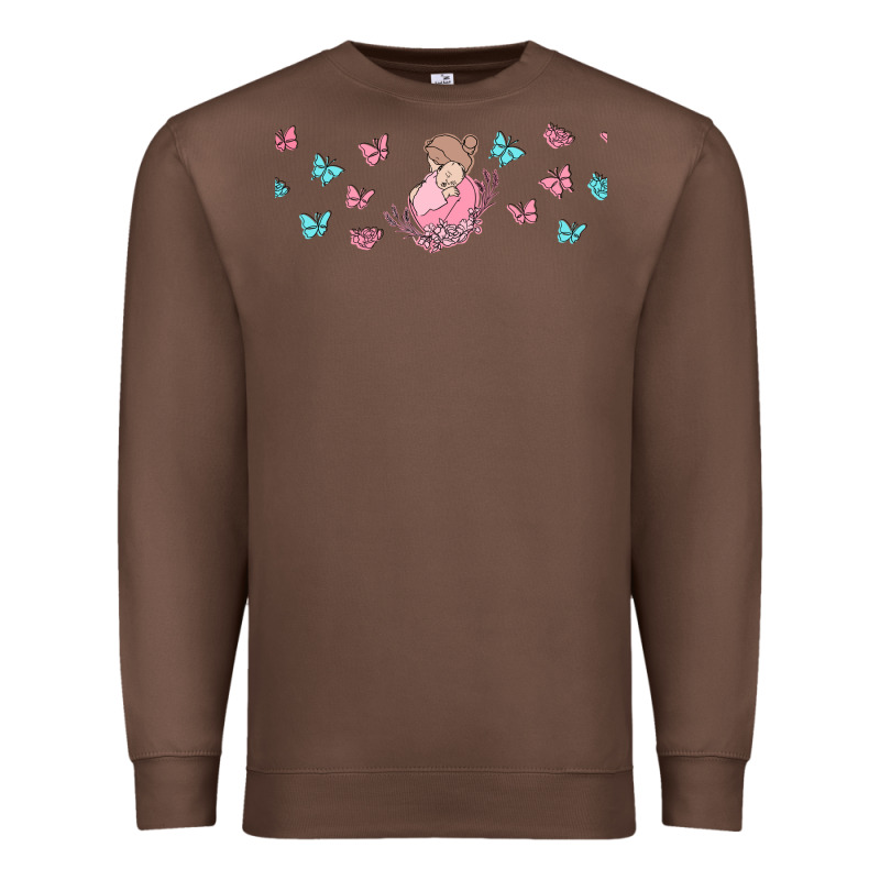 Butterflies And Mom Premium Sweatshirt by TumblerDesignByShophia | Teevron