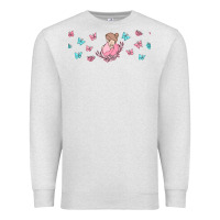 Oatmeal Heather butterflies and mom Premium Sweatshirt - TumblerDesignByShophia