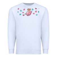 White butterflies and mom Premium Sweatshirt - TumblerDesignByShophia