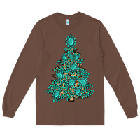 Chestnut christmas tree with gemstones Long Sleeve Tee - MaliasSmallBusiness