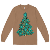 Toasted Coconut christmas tree with gemstones Long Sleeve Tee - MaliasSmallBusiness