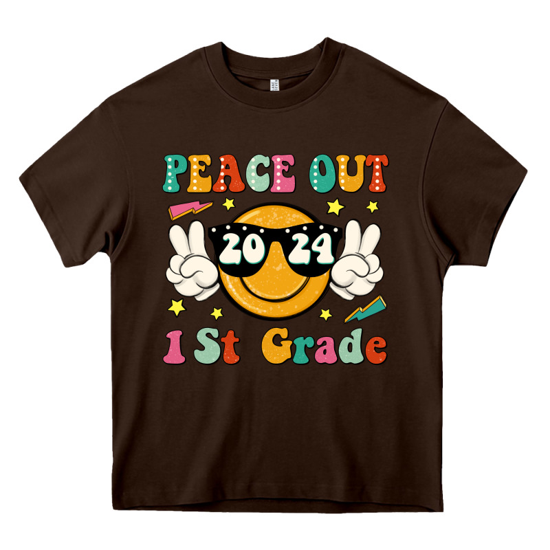 Peace Out 2024 1st Grade Heavy Core Tee by JahusDesignShop | Teevron