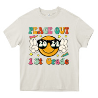 Cream peace out 2024 1st grade Heavy Core Tee - JahusDesignShop