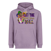 Lavender Let the good times roll with gnome Heavyweight Hoodie - HowdyJamesFarm