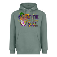 Sage Let the good times roll with gnome Heavyweight Hoodie - HowdyJamesFarm