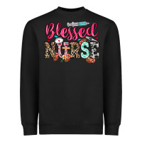 Black blessed nurse Heavyweight Sweatshirt - NancyCooperArtShop