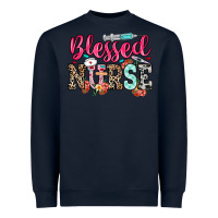 Navy blessed nurse Heavyweight Sweatshirt - NancyCooperArtShop