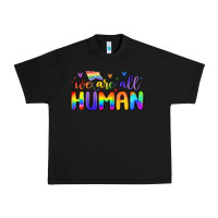 Black we are all human Urban Heavy Tee - MaliasSmallBusiness