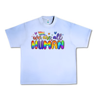 Grape Ice we are all human Urban Heavy Tee - MaliasSmallBusiness