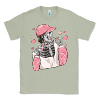 Matcha skeleton girl valentine's day Classic Tee - MaliasSmallBusiness