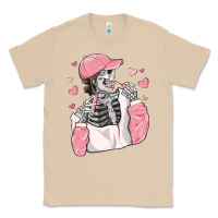 Mushroom skeleton girl valentine's day Classic Tee - MaliasSmallBusiness