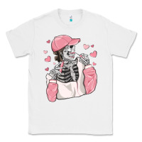 White skeleton girl valentine's day Classic Tee - MaliasSmallBusiness