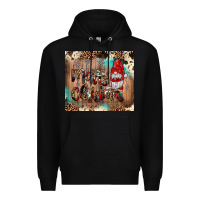 Black merry christmas gnome Premium Hoodie - JahusDesignShop