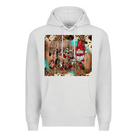 Dove Grey merry christmas gnome Premium Hoodie - JahusDesignShop
