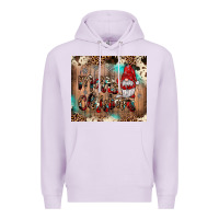 Lilac merry christmas gnome Premium Hoodie - JahusDesignShop