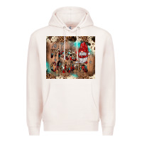 Pale Pink merry christmas gnome Premium Hoodie - JahusDesignShop