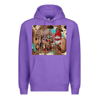 Purple merry christmas gnome Premium Hoodie - JahusDesignShop