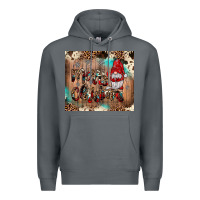 Rock merry christmas gnome Premium Hoodie - JahusDesignShop