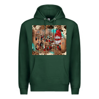 Sports Green merry christmas gnome Premium Hoodie - JahusDesignShop