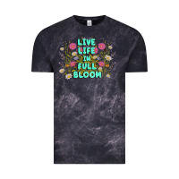 Cloud Black live life in full bloom Vintage Tee - MaliasSmallBusiness