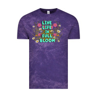 Cloud Purple live life in full bloom Vintage Tee - MaliasSmallBusiness