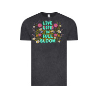 Vintage Black live life in full bloom Vintage Tee - MaliasSmallBusiness