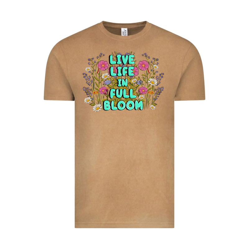 Live Life In Full Bloom Vintage Tee by MaliasSmallBusiness | Teevron