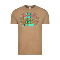 Vintage Coffee live life in full bloom Vintage Tee - MaliasSmallBusiness