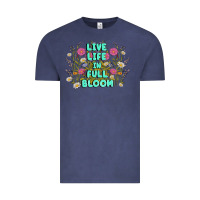 Vintage Denim live life in full bloom Vintage Tee - MaliasSmallBusiness