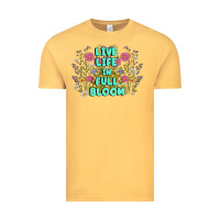 Vintage Mustard live life in full bloom Vintage Tee - MaliasSmallBusiness
